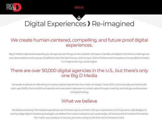 Digital Experiences  Re-imagined.