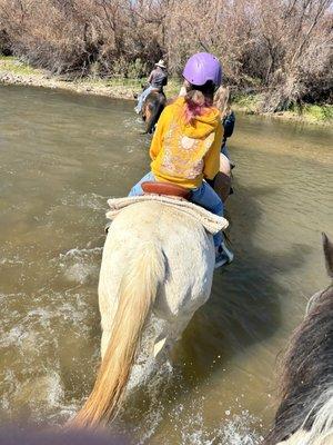 Crossing the Verde river.