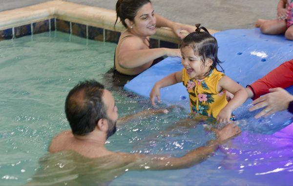 Parent & Baby classes are a great way to acclimate your child to the water as early as 6 months.