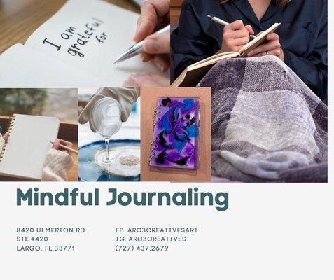 New class being offered to create your own journal include resin covers for it.