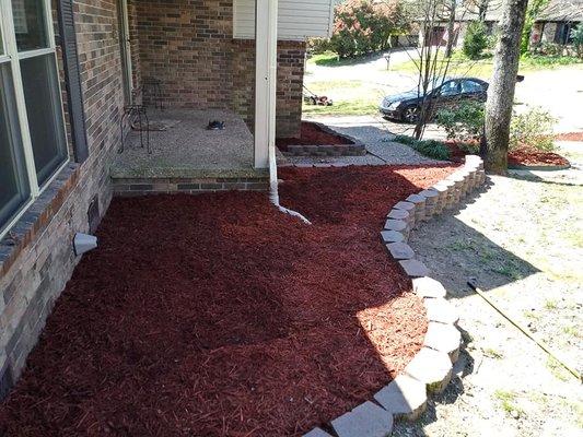 Mulching services available in Little Rock and surrounding areas. Call or text for a free quote.