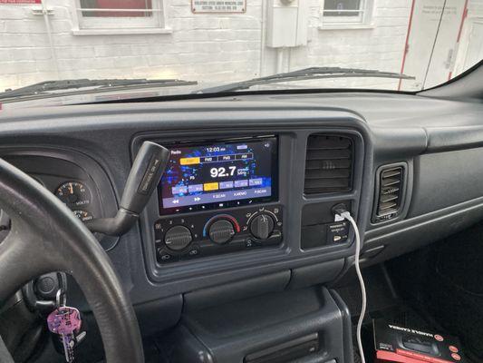 Double din in chevy 2001-2003