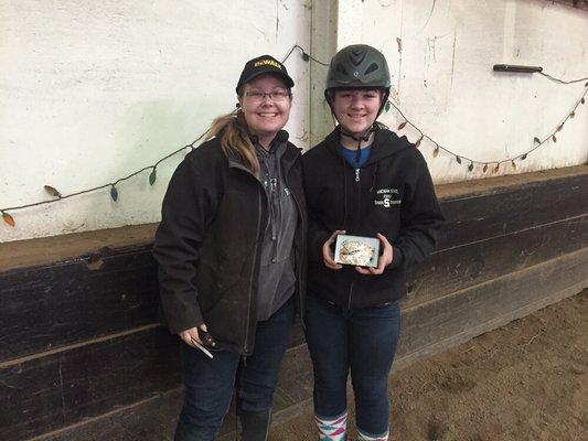 Youth Barrel Buckle winner