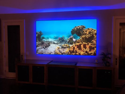 $25,000 ultra short throw projector with SI Screen