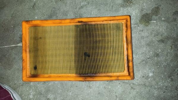 Air filter he "replaced"