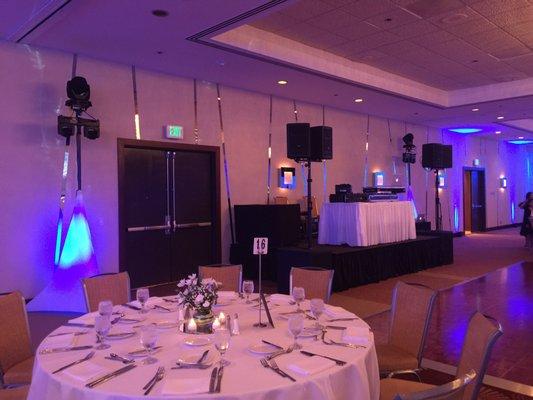 Setup for Hilton SFO 18th Birthday and Graduation