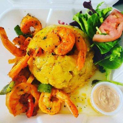 Mofongo con Camarones