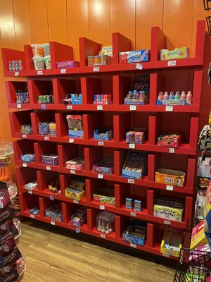 Large candy selection