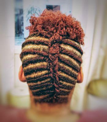 Two strand twist updo