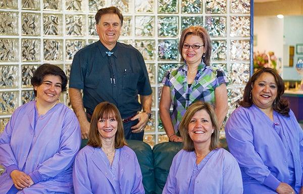 Our wonderful team here at Andre Berube Dentistry in Palm Bay, FL. We're ready to serve you!