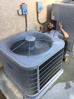 New A/C Unit Installation and our great tech