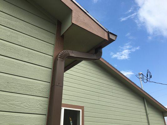 5" gutter with 2x3 downspout in Elizabeth, CO