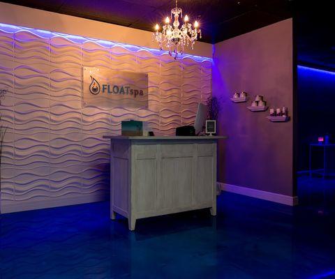 Front Desk of Float Spa