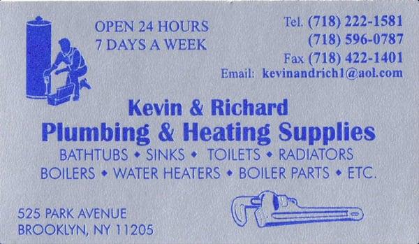 Kevin & Richard Plumbing & Heating Supplies