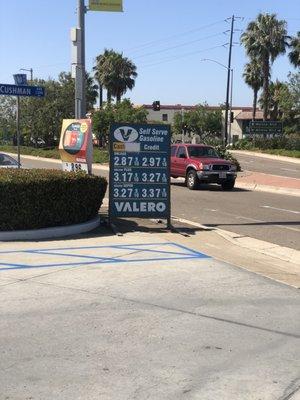 Gas prices July 2020