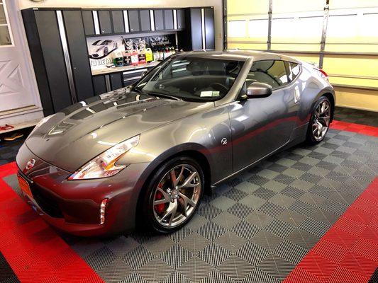 Paint correction + Ceramic Coating Completed on this 370z