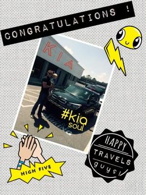 Congrats to these two from Karem Ktata and the crew here at KIA MALL OF GEORGIA!