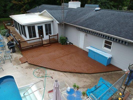 Beautiful Deck custom built by Eagle Eye Carpentry LLC