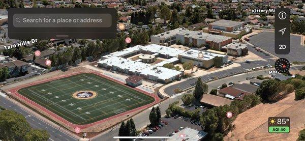 Sports field and campus