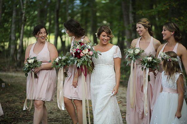 Bride and Bridesmaids | Blacksburg Wedding Photographer