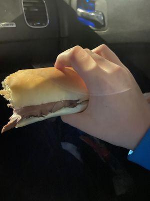 The roast beef I got