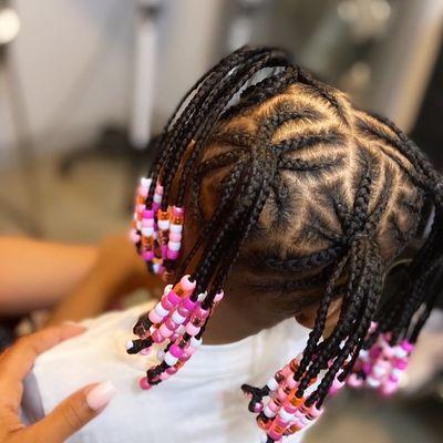 4 ponytails kids braid style