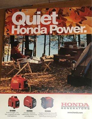 When quiet counts, count on Honda.   Many of today's applications for generators require quiet operation...