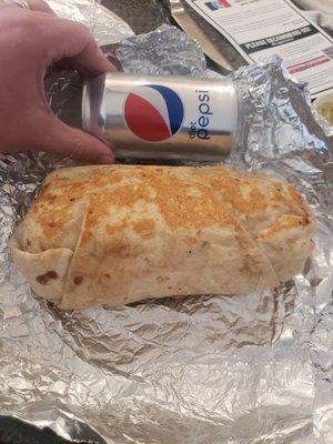 Giant beef burrito