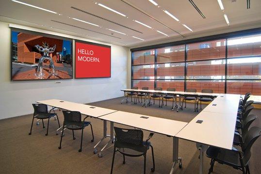 Classroom at Bechtler Museum. Pro AV