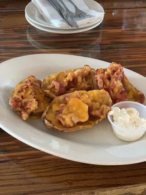 Loaded potato skins special