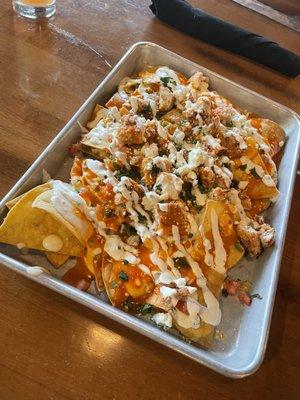 BUFFALO CHICKEN NACHOS