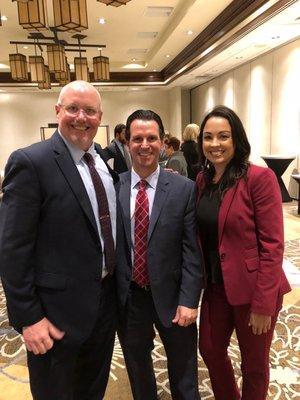 Attorney Miller with San Bernardino District Attorney Jason Anderson and Attorney Daniel Fester.