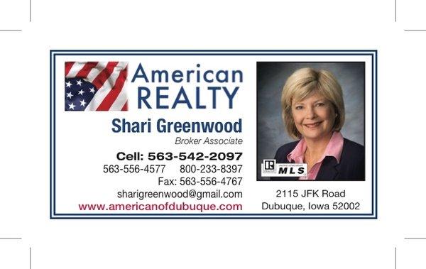 Shari Greenwood - American Realty of Dubuque