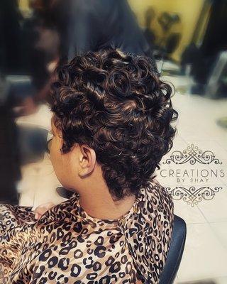 Beautiful pixie curls