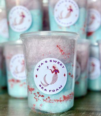 Cotton candy chef party favors customized and delivered to your event or party.