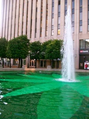 Fountain in Courthouse Square