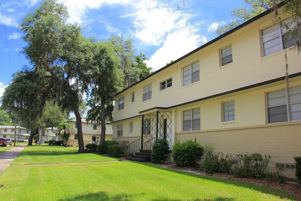 Grounds of the apartment complex