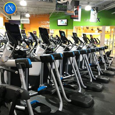 Over 200 pieces of cardio equipment.