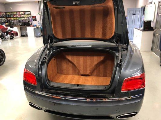 Bentley Flying Spur with a custom sub box