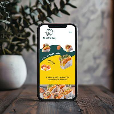 Website Design for Toast'N Egg in San Francisco, CA