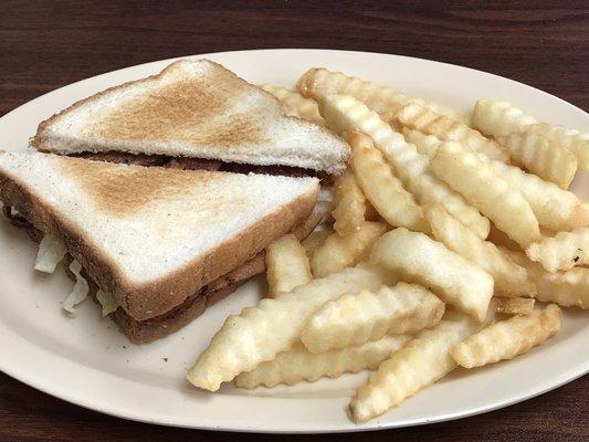 BLT and fries.