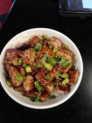 Pork belly bowl