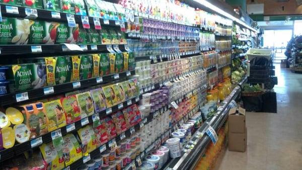 yogurt aisle