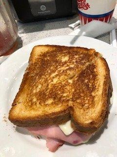 Grilled ham and cheese