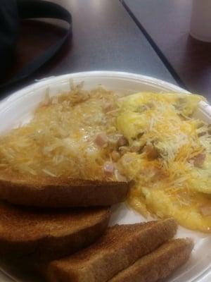 Undercooked omelet