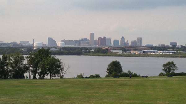 Nice view of downtown Baltimore.