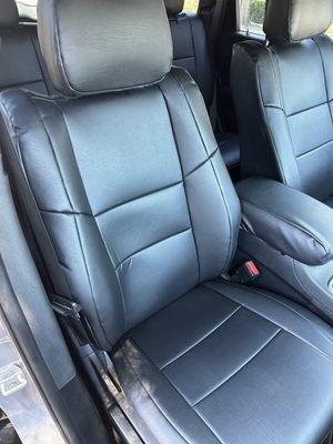 Front seat covers and headrest covers