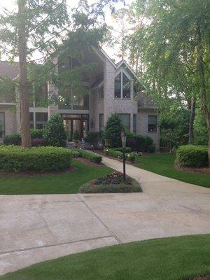 DuPont Select by ForeverLawn added curb appeal for this stunning residence.