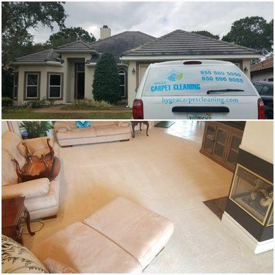 Carpet cleaning here in Destin Florida by Hygea Carpet Cleaning