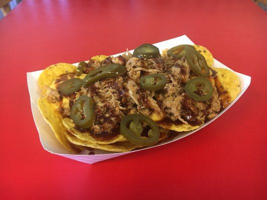 Pulled pork nachos